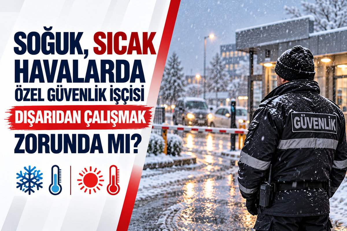 Soğuk, sıcak havalarda özel güvenlik işçisi dışarıdan çalışmak zorundamı 
